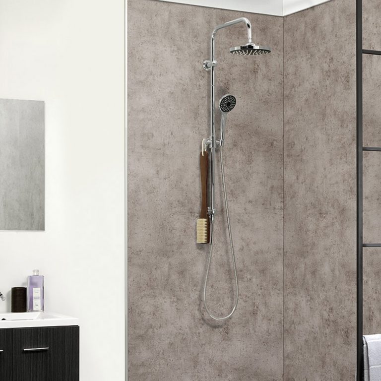 Dumawall Xl Dark Cement Bathroom Wall Panel Aps Wall Panelling